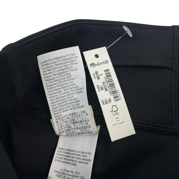 NWT Madewell MWL Form Womens High-Rise 7" Biker Shorts Small - Picture 5 of 7